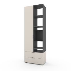Шафа A001R 800x420x2300 ЛДСП Кашемір - Антрацит