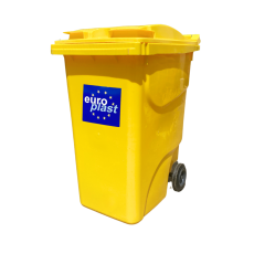 Мусорный бак Europlast пластиковый жёлтый 360 л