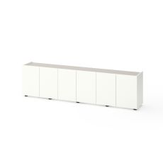 Тумба TV B026 2000х350х530 ЛДСП, Білий Сніг - Кашемір
