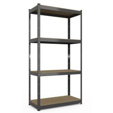 Стеллаж Бюджет КМ 1800х700х300 , 175 кг/полка, 4 полки, МДФ, крашенный, металлический (для квартиры, офиса, документов)