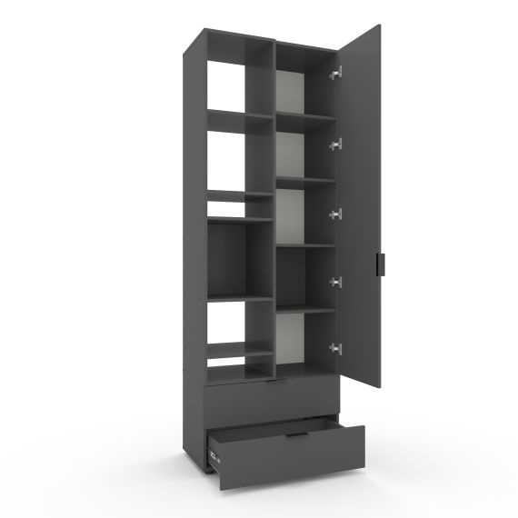Шафа A001L 800x420x2300 ЛДСП Антрацит, изображение 2