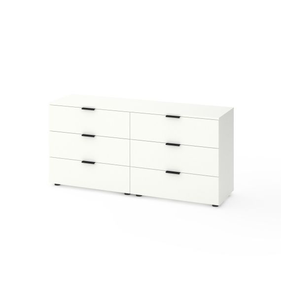 Комод A025 1500x420x708 ЛДСП Білий Сніг, изображение 2