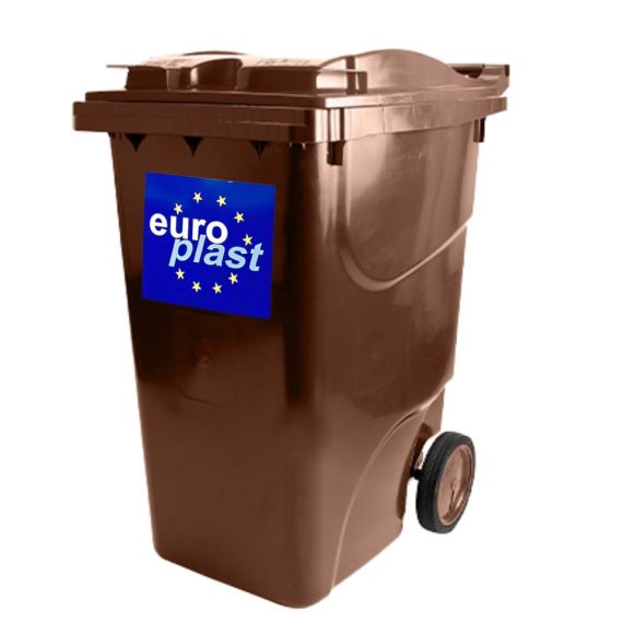Сміттєвий бак Europlas для ТПВ 360 л коричневий