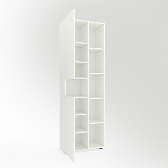 Шкаф B006R 700x350x2130 ЛДСП, Белый Снег, изображение 2