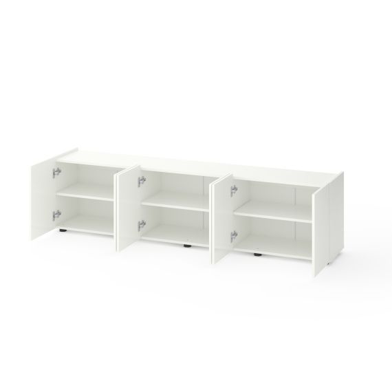 Тумба TV B026 2000х350х530 ЛДСП, Білий Сніг, изображение 2