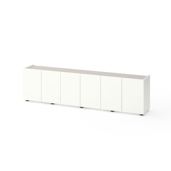 Тумба TV B026 2000х350х530 ЛДСП, Білий Сніг - Кашемір