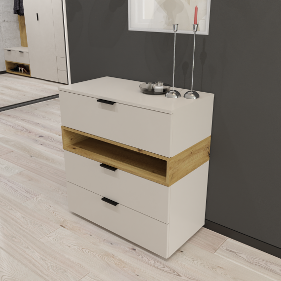 Комод  А026 800x420x87 ЛДСП, Антрацит, изображение 4