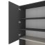 Пенал B002 800x350x2130 ЛДСП Антрацит - Кашемір, изображение 3