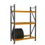 Окрашенный стеллаж для шин SN-Ш_1 (одинарный ряд) 2500х1340х500, 4 яруса, Ширина, мм: 1340, Количество ярусов: 4, Высота, мм: 2500, Глубина, мм: 500, изображение 4